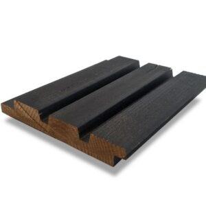 Thermowood Thermowood triple zwart, geborsteld Essen, Houthandel Van Den Berg